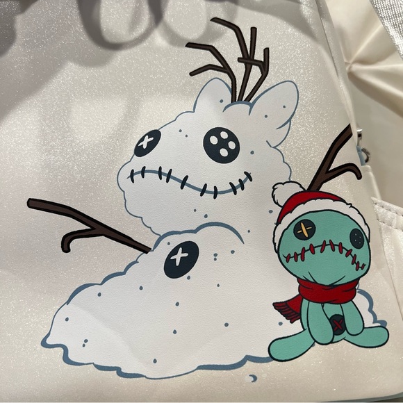 Loungefly Disney Lilo & Stitch Stitch Snow Angel Cosplay Mini Backpack NWT - Picture 8 of 9